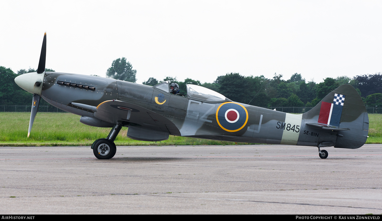 Aircraft Photo of SE-BIN / SM845 | Supermarine 394 Spitfire FR18E | UK - Air Force | AirHistory.net #525064
