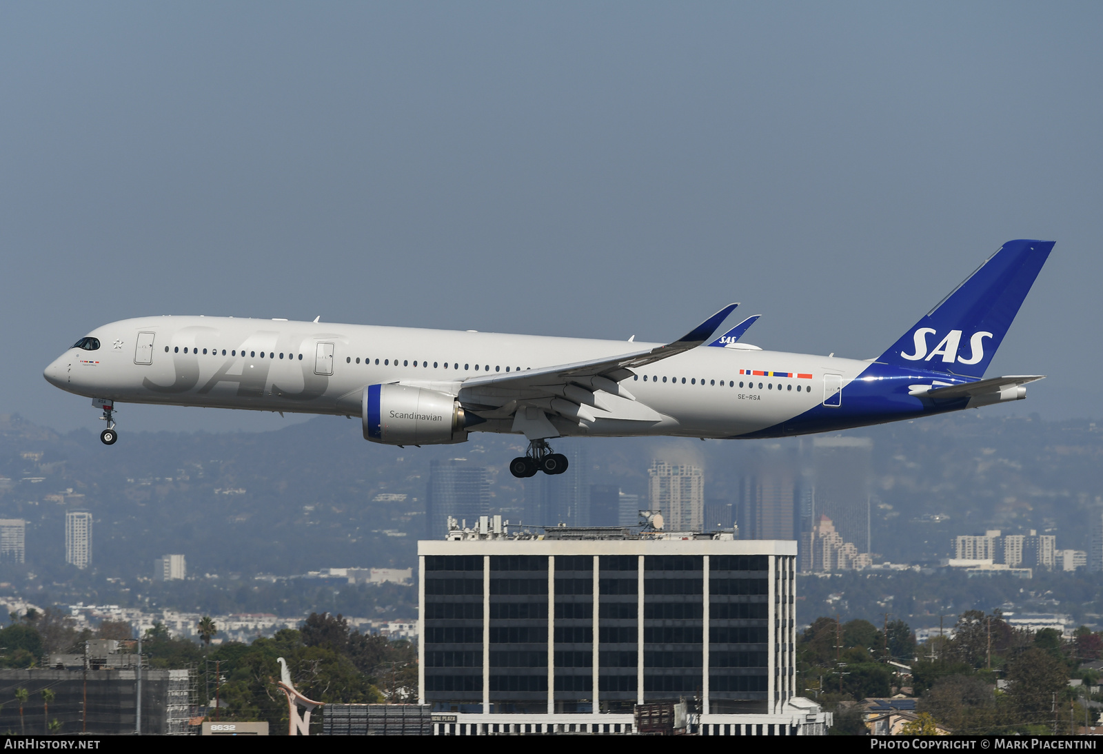 Aircraft Photo of SE-RSA | Airbus A350-941 | Scandinavian Airlines - SAS | AirHistory.net #525068