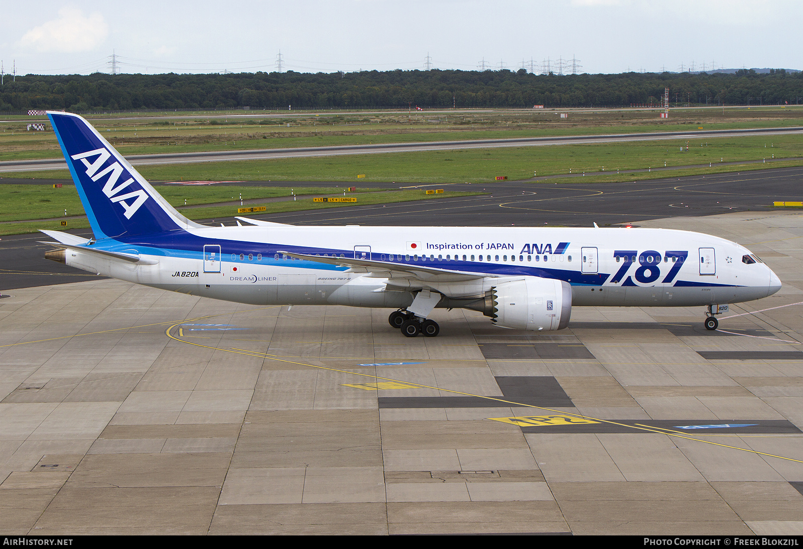 Aircraft Photo of JA820A | Boeing 787-8 Dreamliner | All Nippon Airways - ANA | AirHistory.net #525074