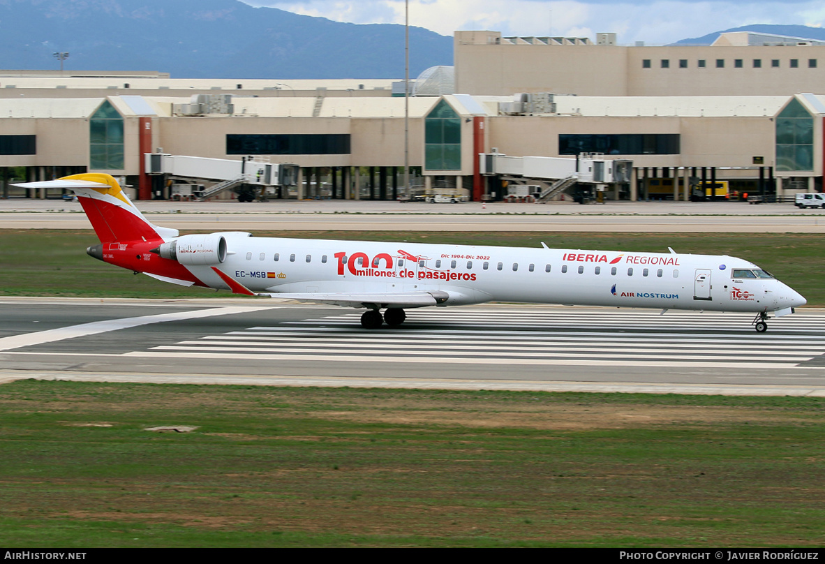 Aircraft Photo of EC-MSB | Bombardier CRJ-1000EL NG (CL-600-2E25) | Iberia Regional | AirHistory.net #525086