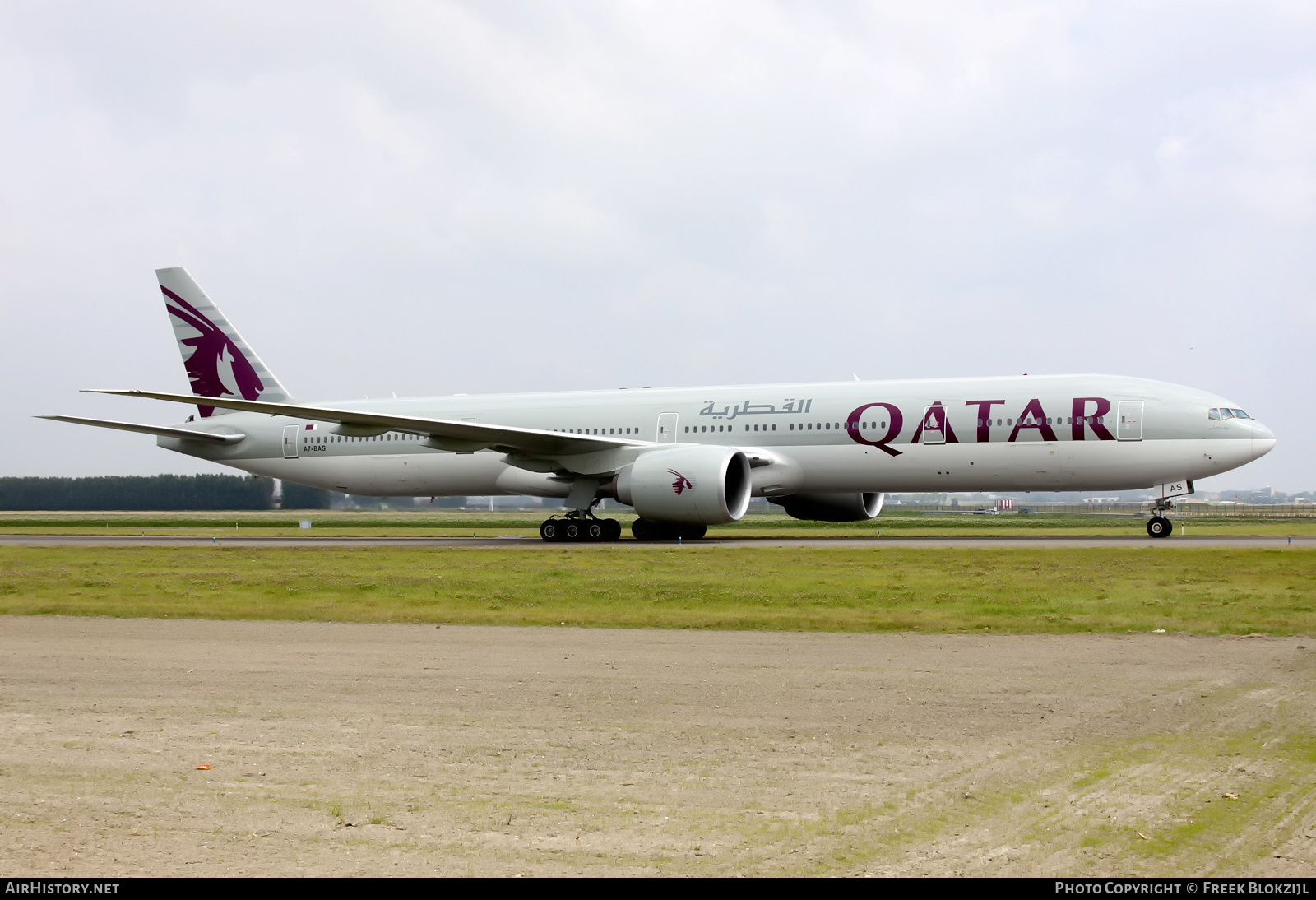 Aircraft Photo of A7-BAS | Boeing 777-3DZ/ER | Qatar Airways | AirHistory.net #525102