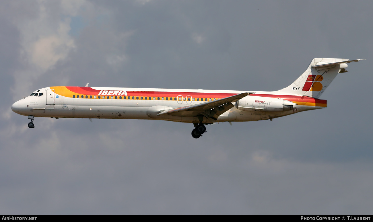 Aircraft Photo of EC-EYY | McDonnell Douglas MD-87 (DC-9-87) | Iberia | AirHistory.net #525130