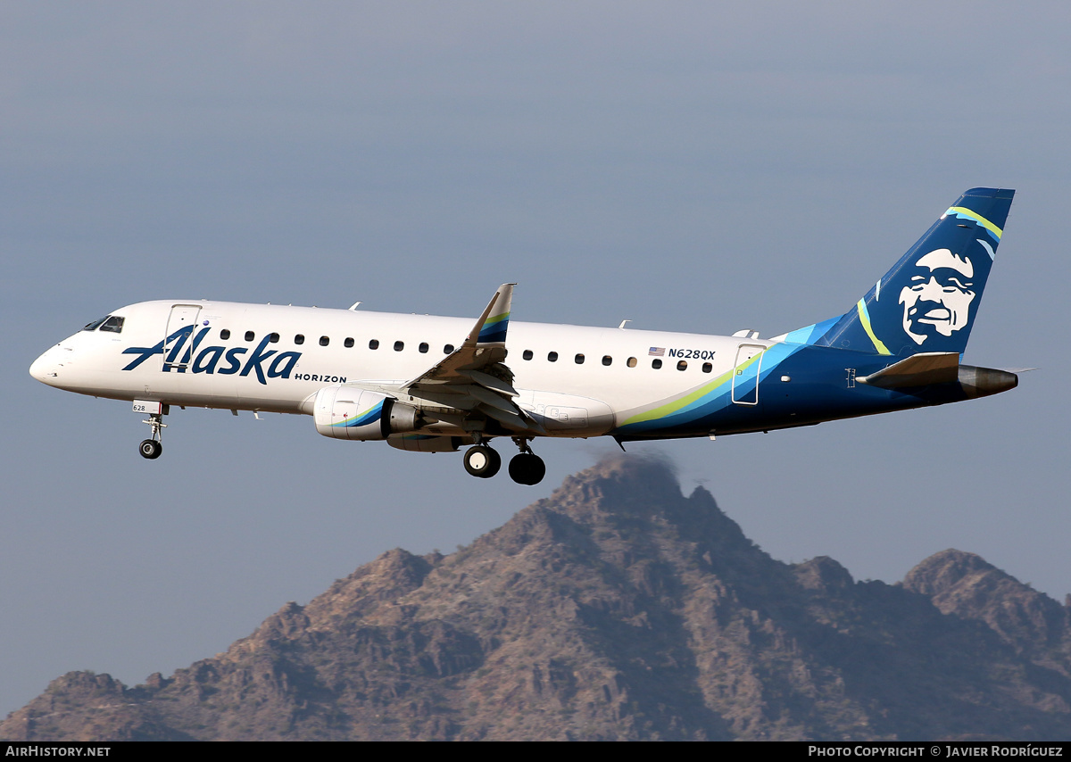 Aircraft Photo of N628QX | Embraer 175LR (ERJ-170-200LR) | Alaska Airlines | AirHistory.net #525162