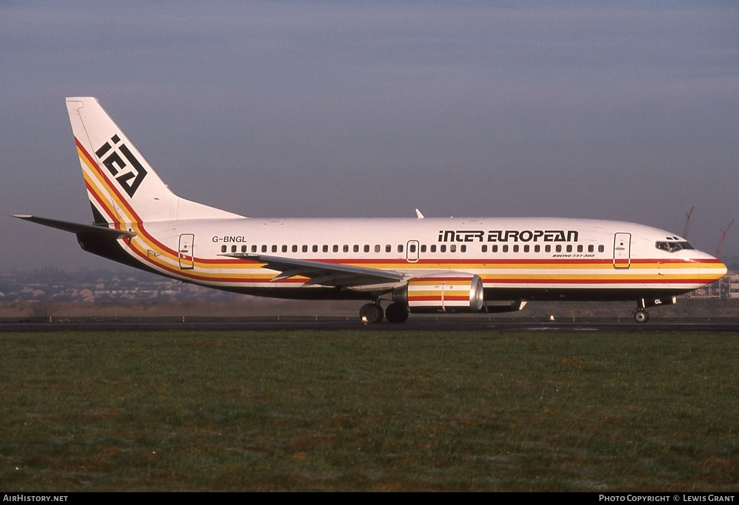 Aircraft Photo of G-BNGL | Boeing 737-3Y0 | Inter European Airways - IEA | AirHistory.net #525222