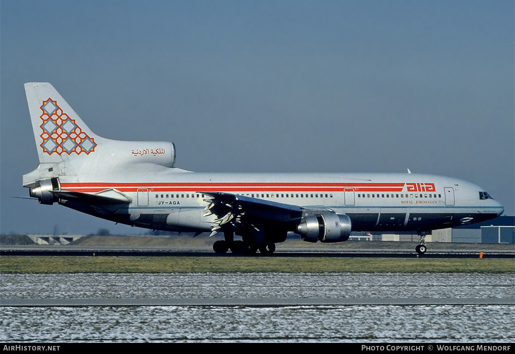 Aircraft Photo of JY-AGA | Lockheed L-1011-385-3 TriStar 500 | Alia - The Royal Jordanian Airline | AirHistory.net #525296