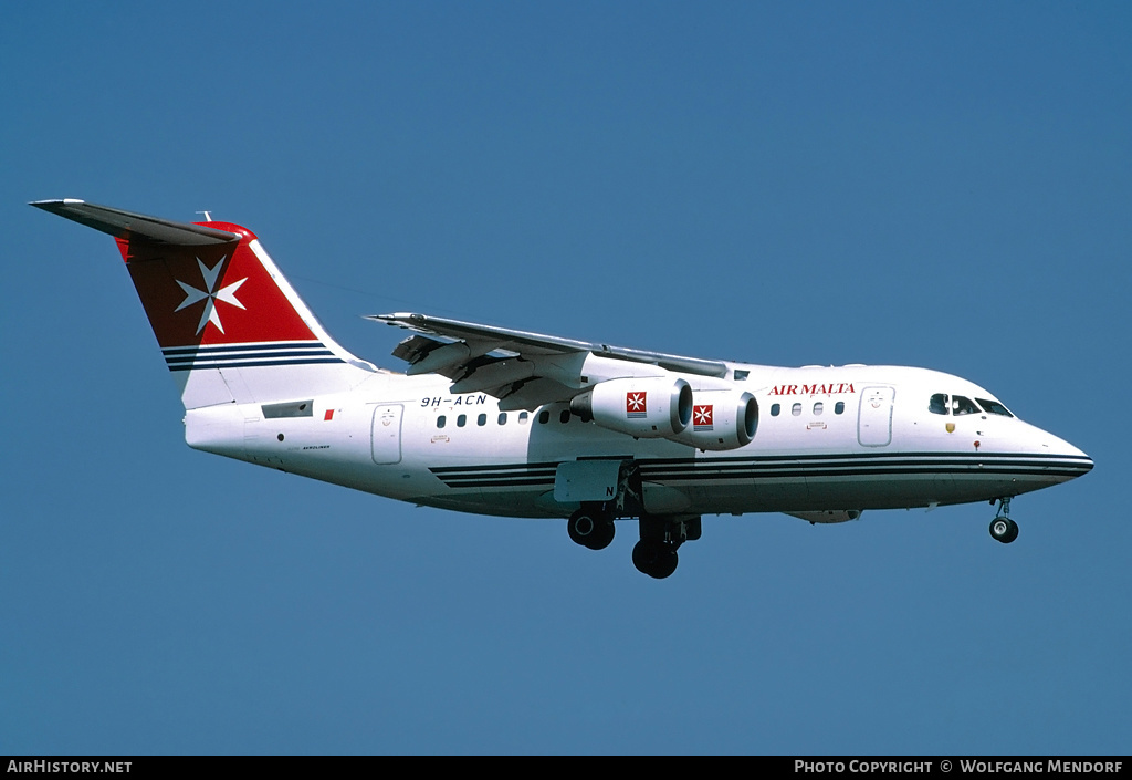 Aircraft Photo of 9H-ACN | British Aerospace Avro 146-RJ70 | Air Malta | AirHistory.net #525307
