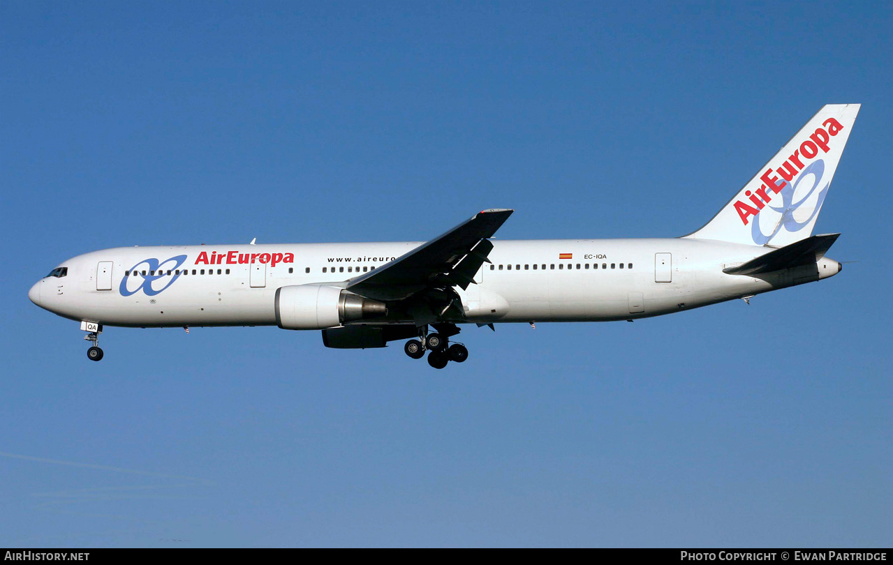 Aircraft Photo of EC-IQA | Boeing 767-33A/ER | Air Europa | AirHistory.net #525310