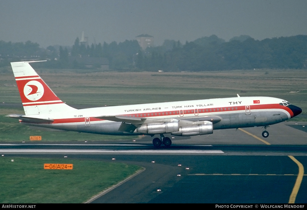 Aircraft Photo of TC-JBN | Boeing 707-138B | THY Türk Hava Yolları - Turkish Airlines | AirHistory.net #525318