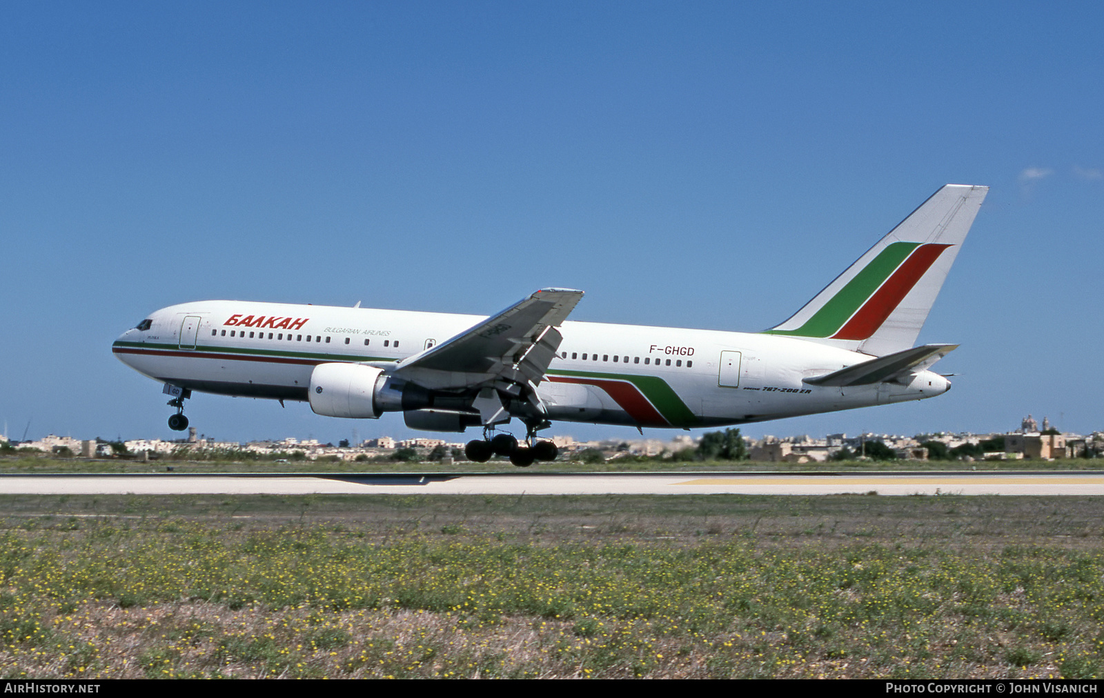 Aircraft Photo of F-GHGD | Boeing 767-27E/ER | Balkan - Bulgarian Airlines | AirHistory.net #525339
