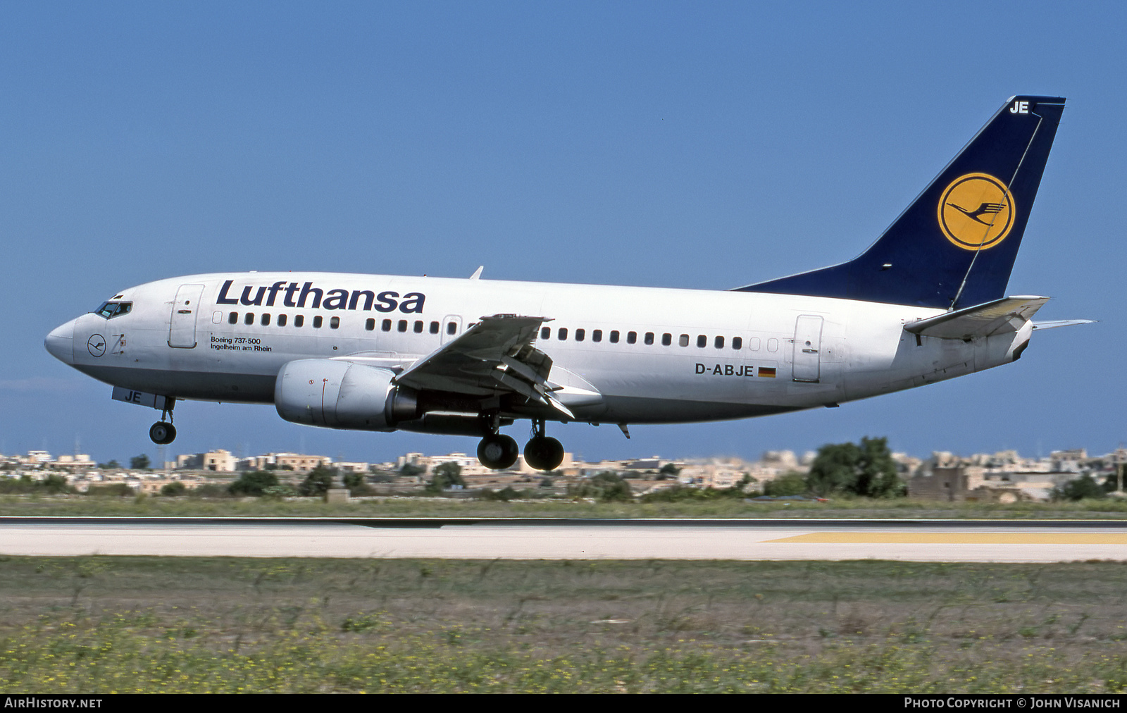 Aircraft Photo of D-ABJE | Boeing 737-530 | Lufthansa | AirHistory.net #525346