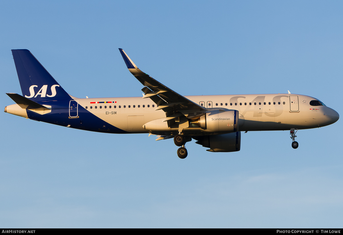 Aircraft Photo of EI-SIM | Airbus A320-251N | Scandinavian Airlines - SAS | AirHistory.net #525402
