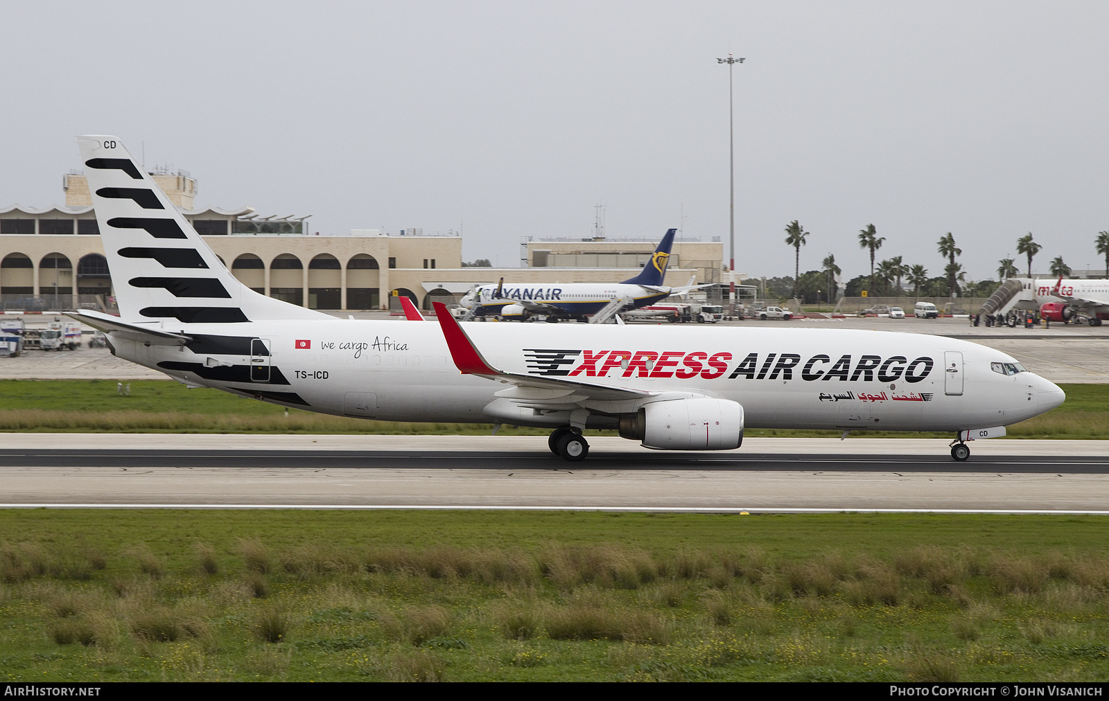 Aircraft Photo of TS-ICD | Boeing 737-8Q8(SF) | Express Air Cargo | AirHistory.net #525405