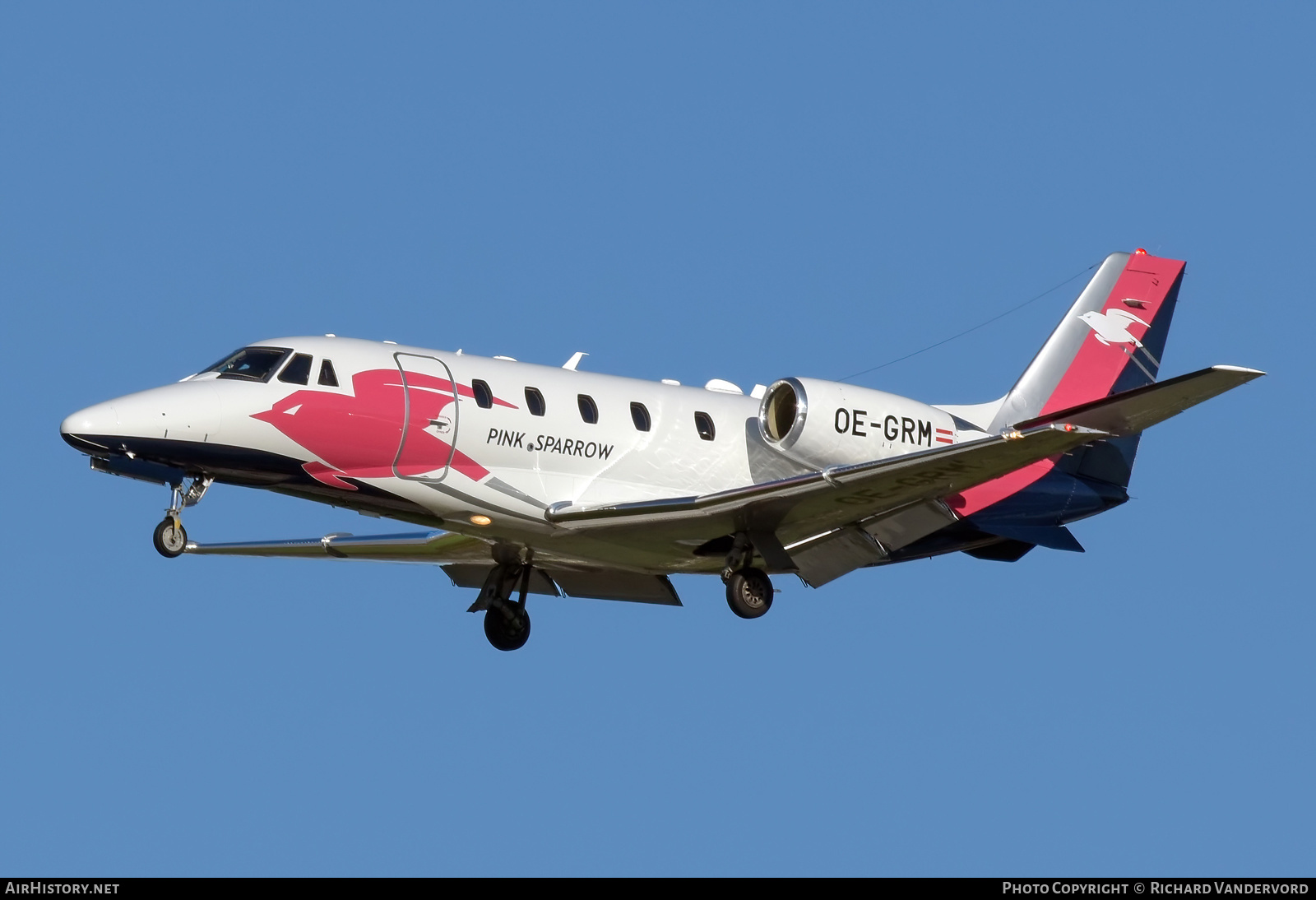 Aircraft Photo of OE-GRM | Cessna 560XL Citation XLS+ | Pink Sparrow | AirHistory.net #525426