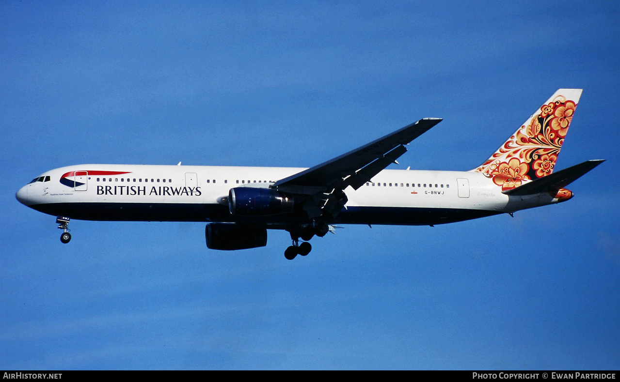 Aircraft Photo of G-BNWJ | Boeing 767-336/ER | British Airways | AirHistory.net #525434