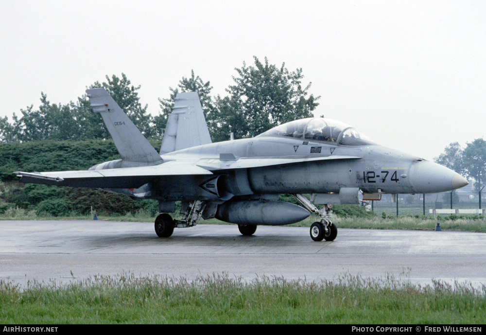 Aircraft Photo of CE15-11 | McDonnell Douglas EF-18B Hornet | Spain - Air Force | AirHistory.net #525473