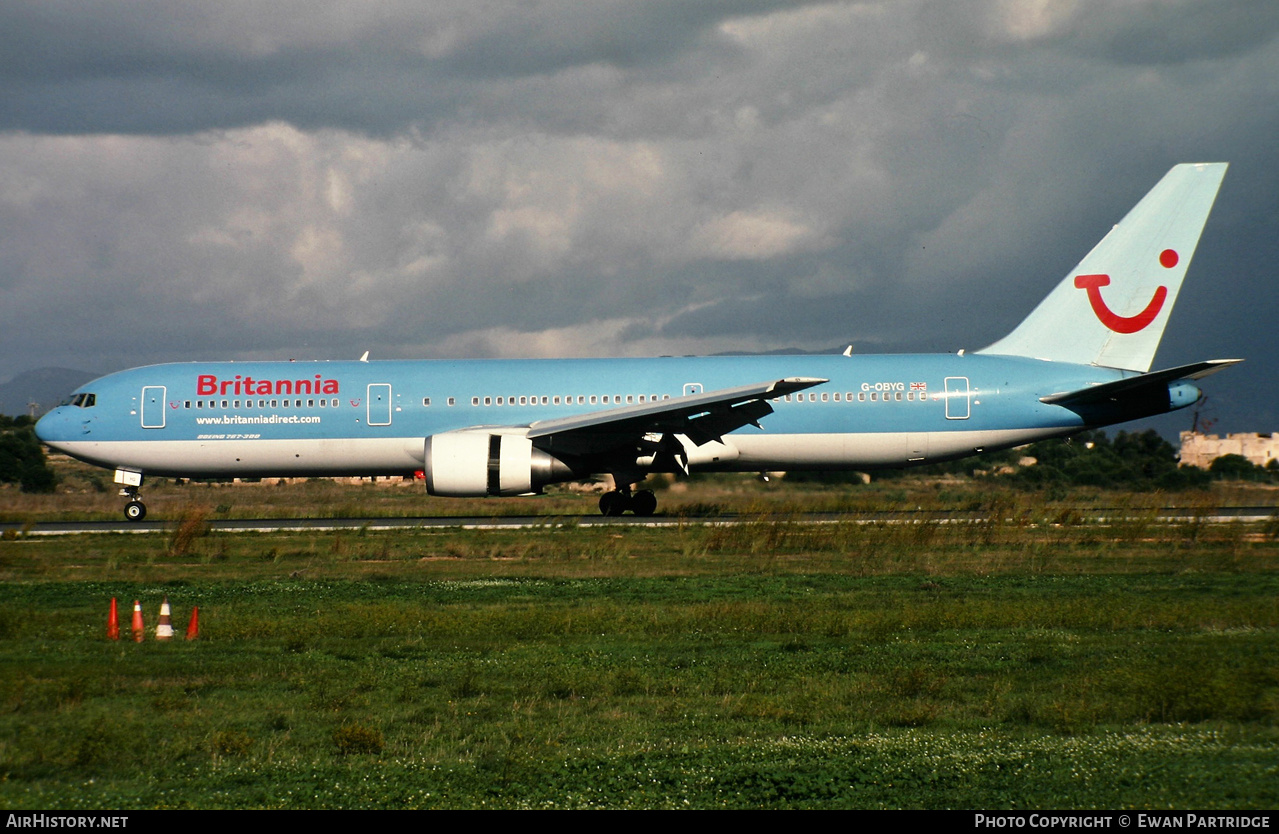 Aircraft Photo of G-OBYG | Boeing 767-304/ER | Britannia Airways | AirHistory.net #525490