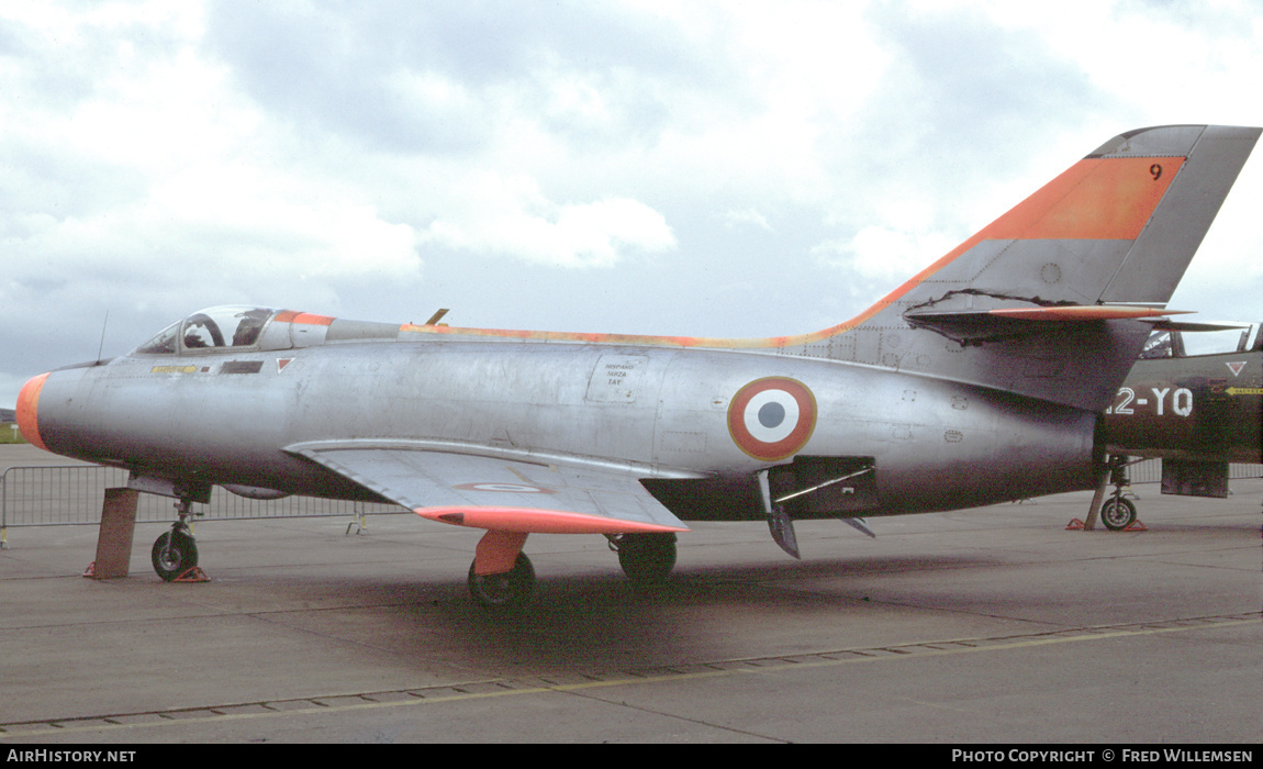 Aircraft Photo of 9 | Dassault MD-454 Mystere IVA | France - Air Force | AirHistory.net #525528