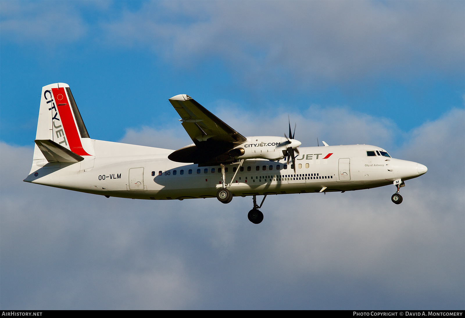 Aircraft Photo of OO-VLM | Fokker 50 | CityJet | AirHistory.net #525540