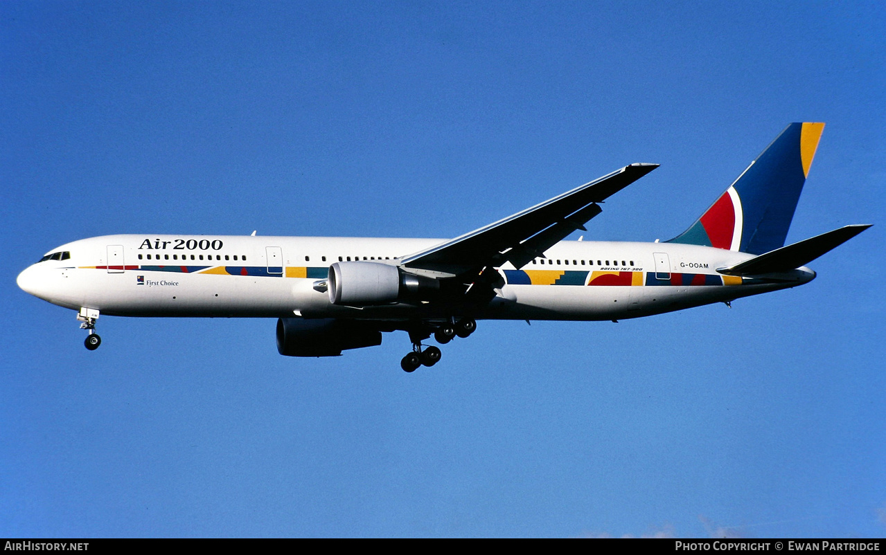 Aircraft Photo of G-OOAM | Boeing 767-38A/ER | Air 2000 | AirHistory.net #525596