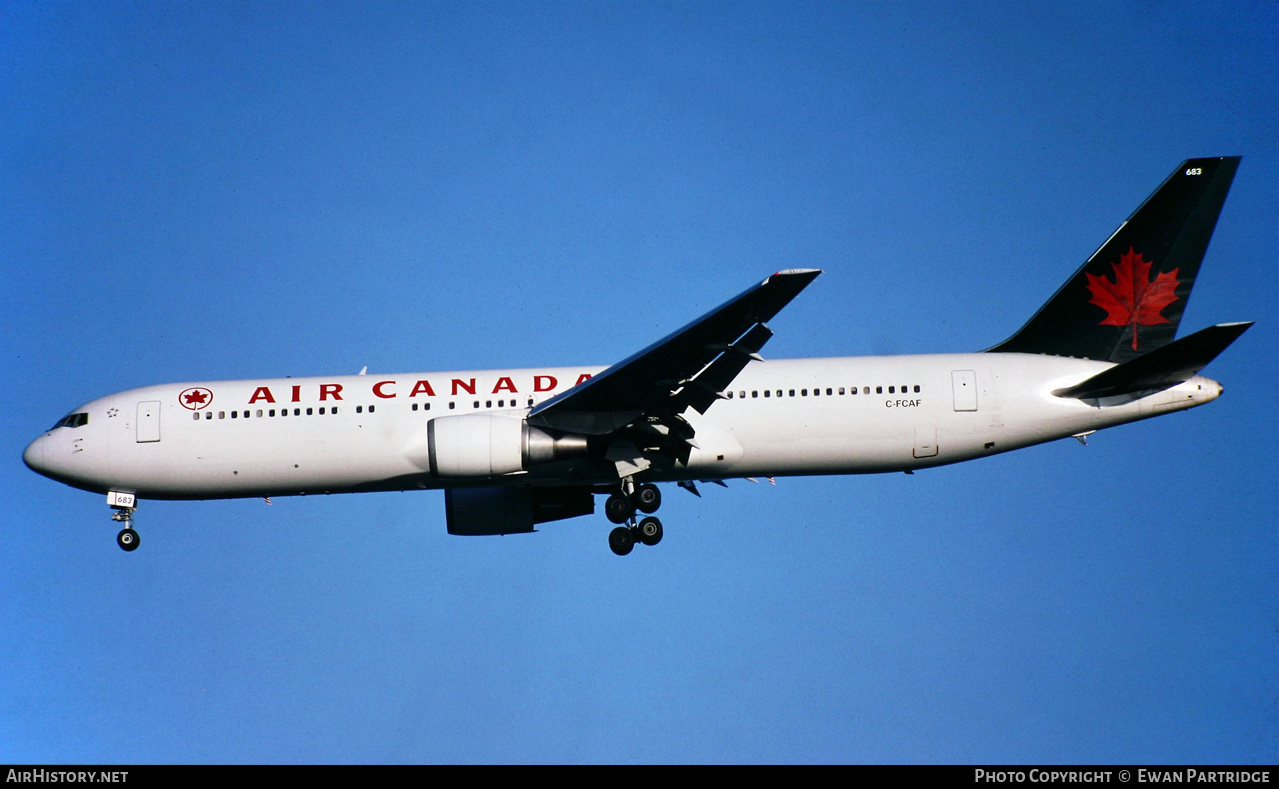 Aircraft Photo of C-FCAF | Boeing 767-375/ER | Air Canada | AirHistory.net #525606