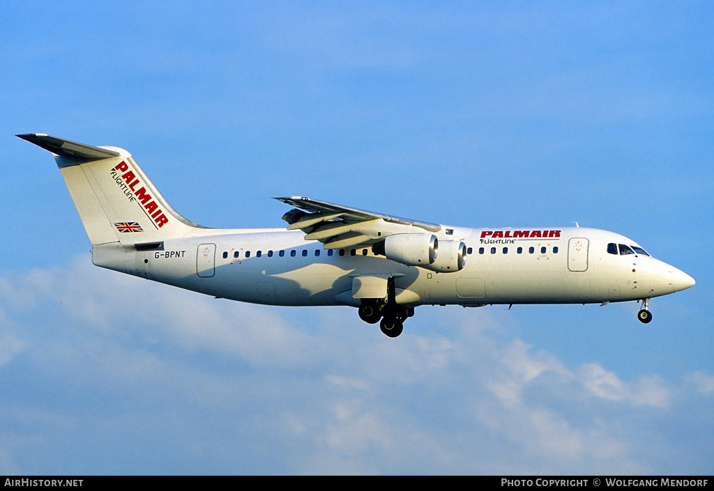 Aircraft Photo of G-BPNT | British Aerospace BAe-146-300 | Palmair | AirHistory.net #525647