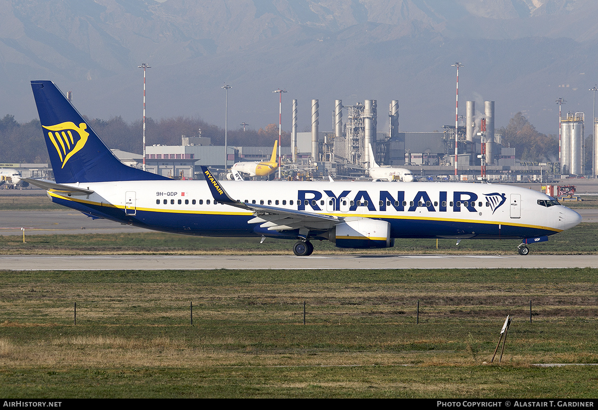 Aircraft Photo of 9H-QDP | Boeing 737-800 | Ryanair | AirHistory.net #525656