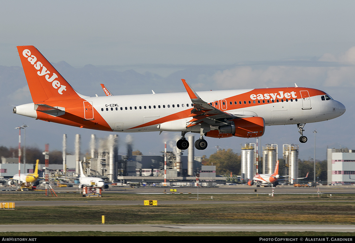 Aircraft Photo of G-EZWL | Airbus A320-214 | EasyJet | AirHistory.net #525689