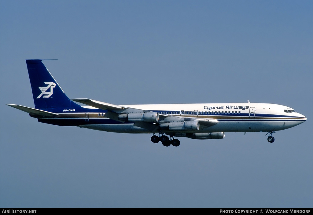 Aircraft Photo of 5B-DAO | Boeing 707-123B | Cyprus Airways | AirHistory.net #525717