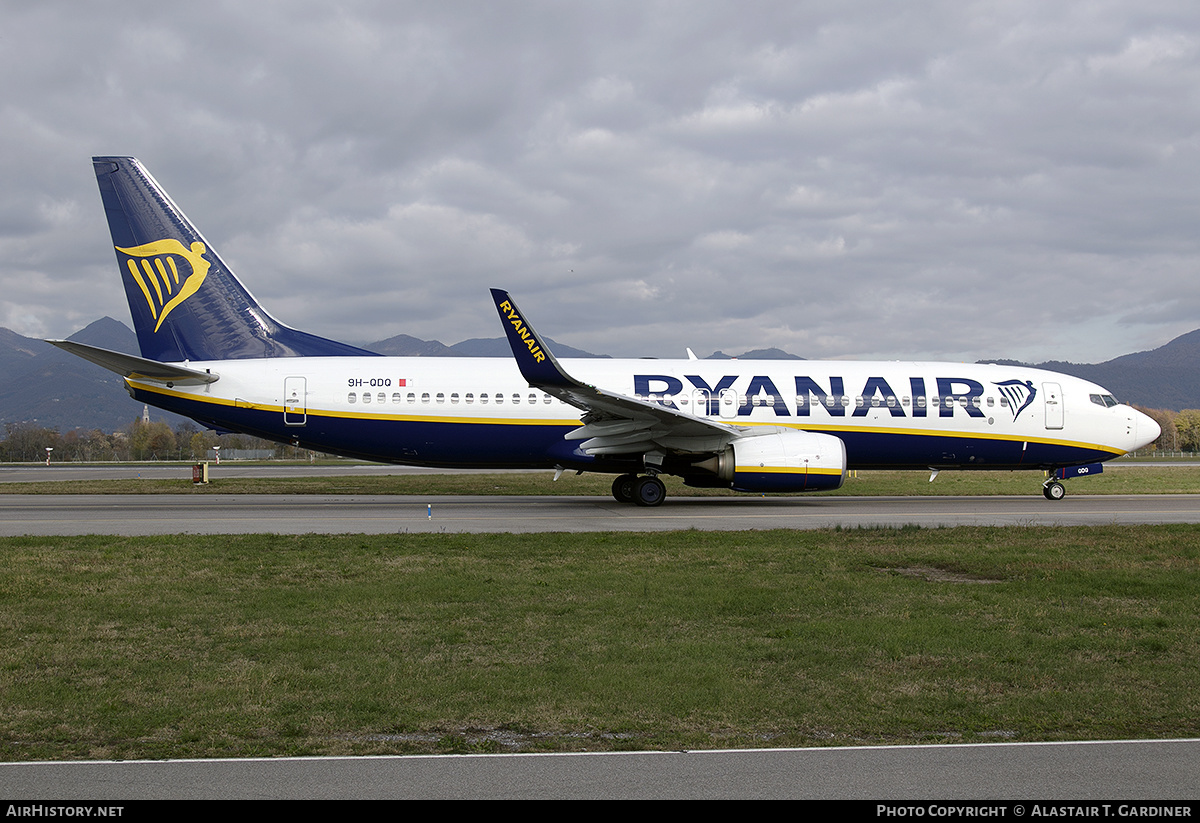 Aircraft Photo of 9H-QDQ | Boeing 737-800 | Ryanair | AirHistory.net #525742