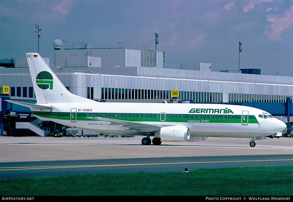 Aircraft Photo of D-AGEC | Boeing 737-35B | Germania | AirHistory.net #525746