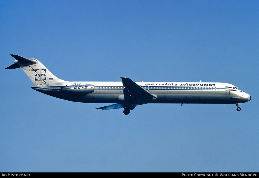 Aircraft Photo of YU-AJT | McDonnell Douglas DC-9-51 | Inex-Adria Airways | AirHistory.net #525750