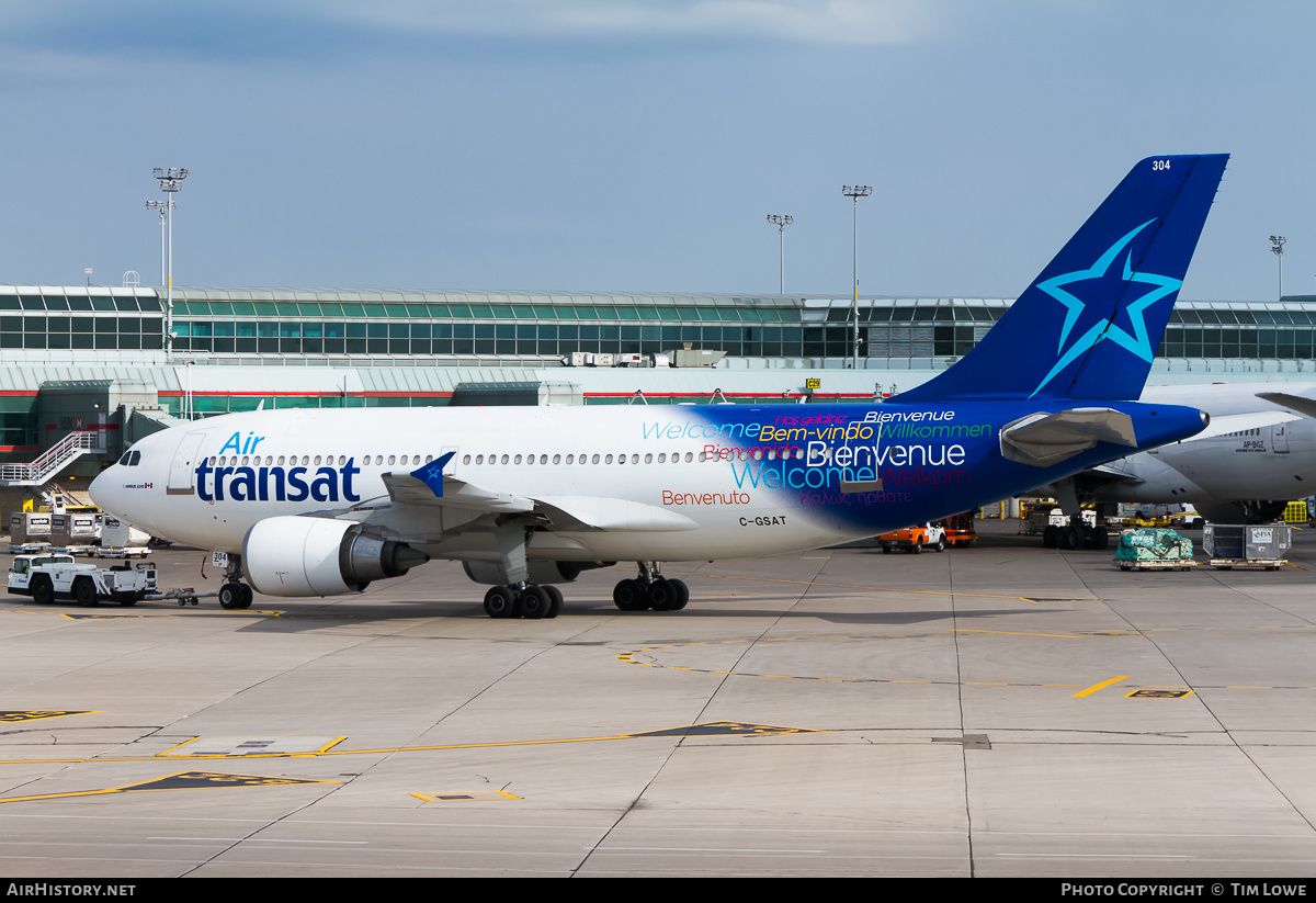 Aircraft Photo of C-GSAT | Airbus A310-308 | Air Transat | AirHistory.net #525804