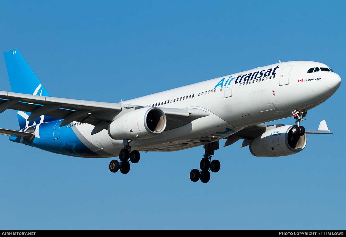 Aircraft Photo of C-GTSN | Airbus A330-243 | Air Transat | AirHistory.net #525851