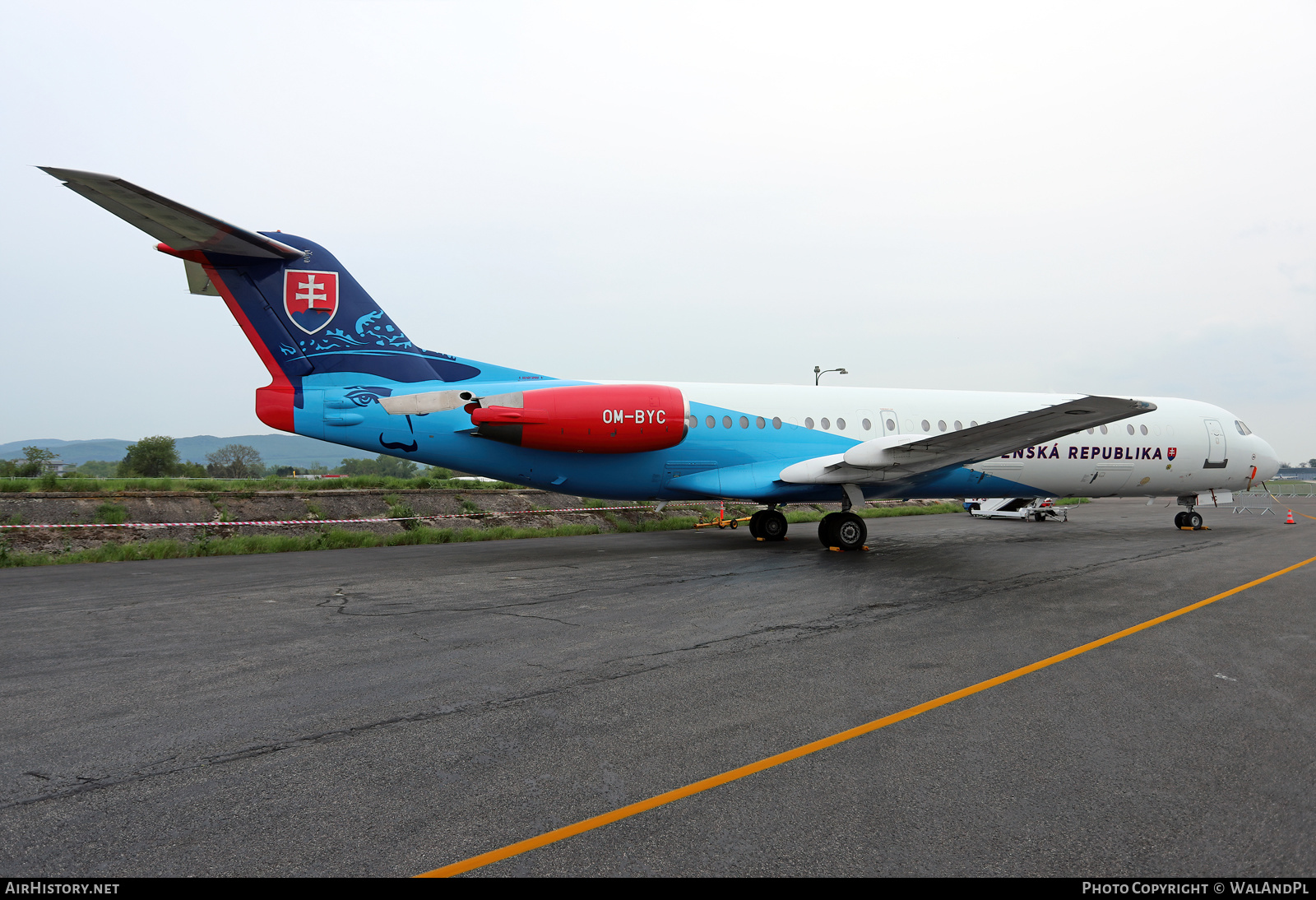 Aircraft Photo of OM-BYC | Fokker 100 (F28-0100) | Slovakia - Government | AirHistory.net #525910