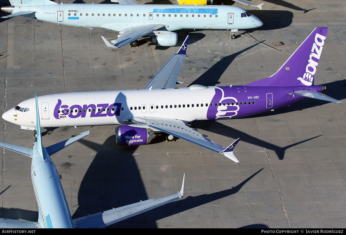 Aircraft Photo of VH-UBI | Boeing 737-8 Max 8 | Bonza Aviation | AirHistory.net #525917