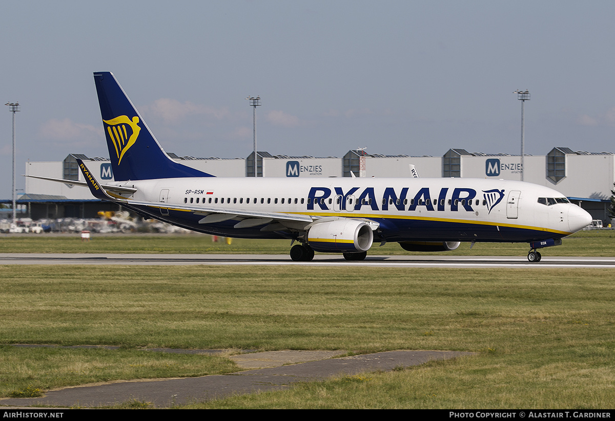 Aircraft Photo of SP-RSM | Boeing 737-800 | Ryanair | AirHistory.net #525988