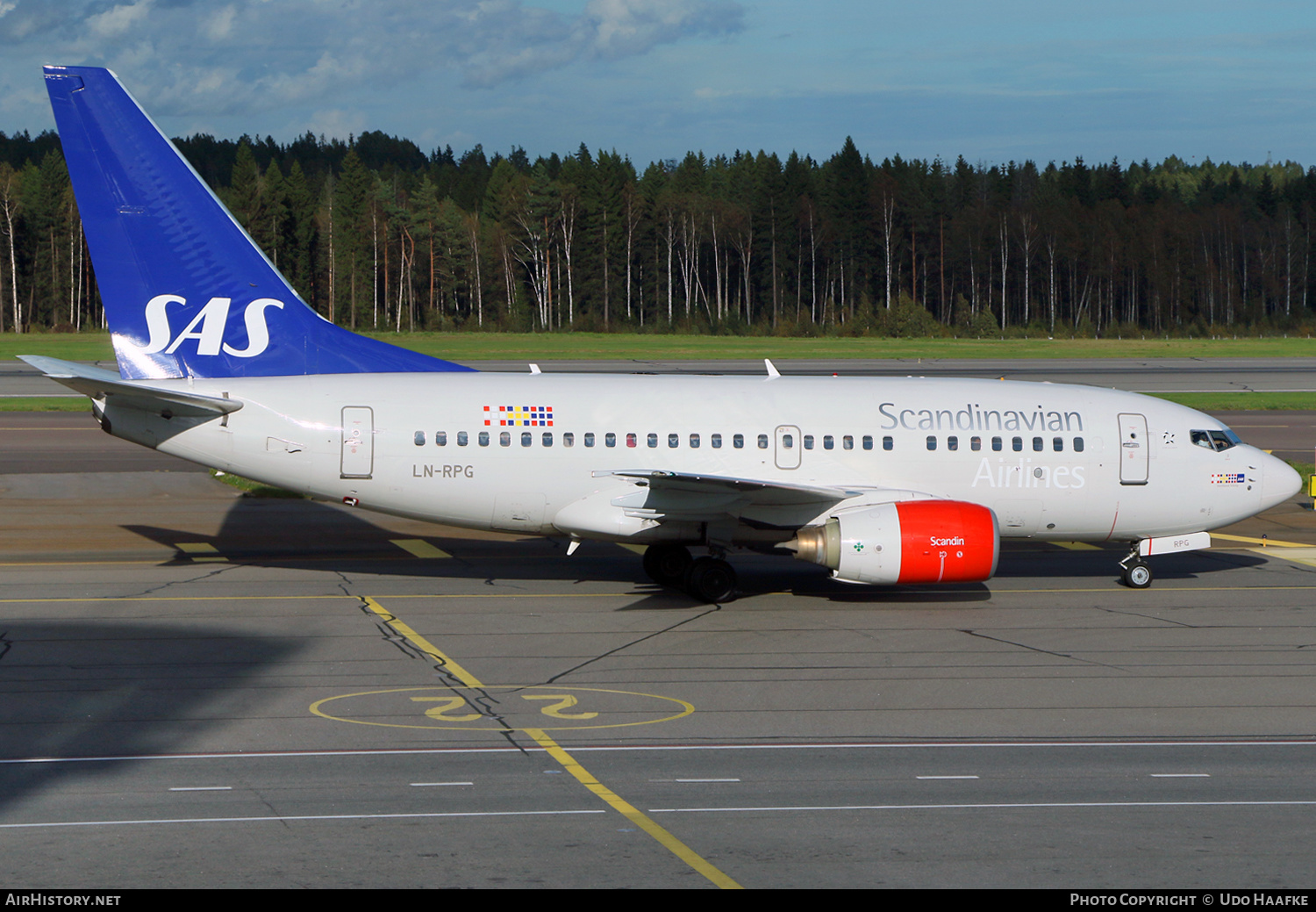 Aircraft Photo of LN-RPG | Boeing 737-683 | Scandinavian Airlines - SAS | AirHistory.net #525992