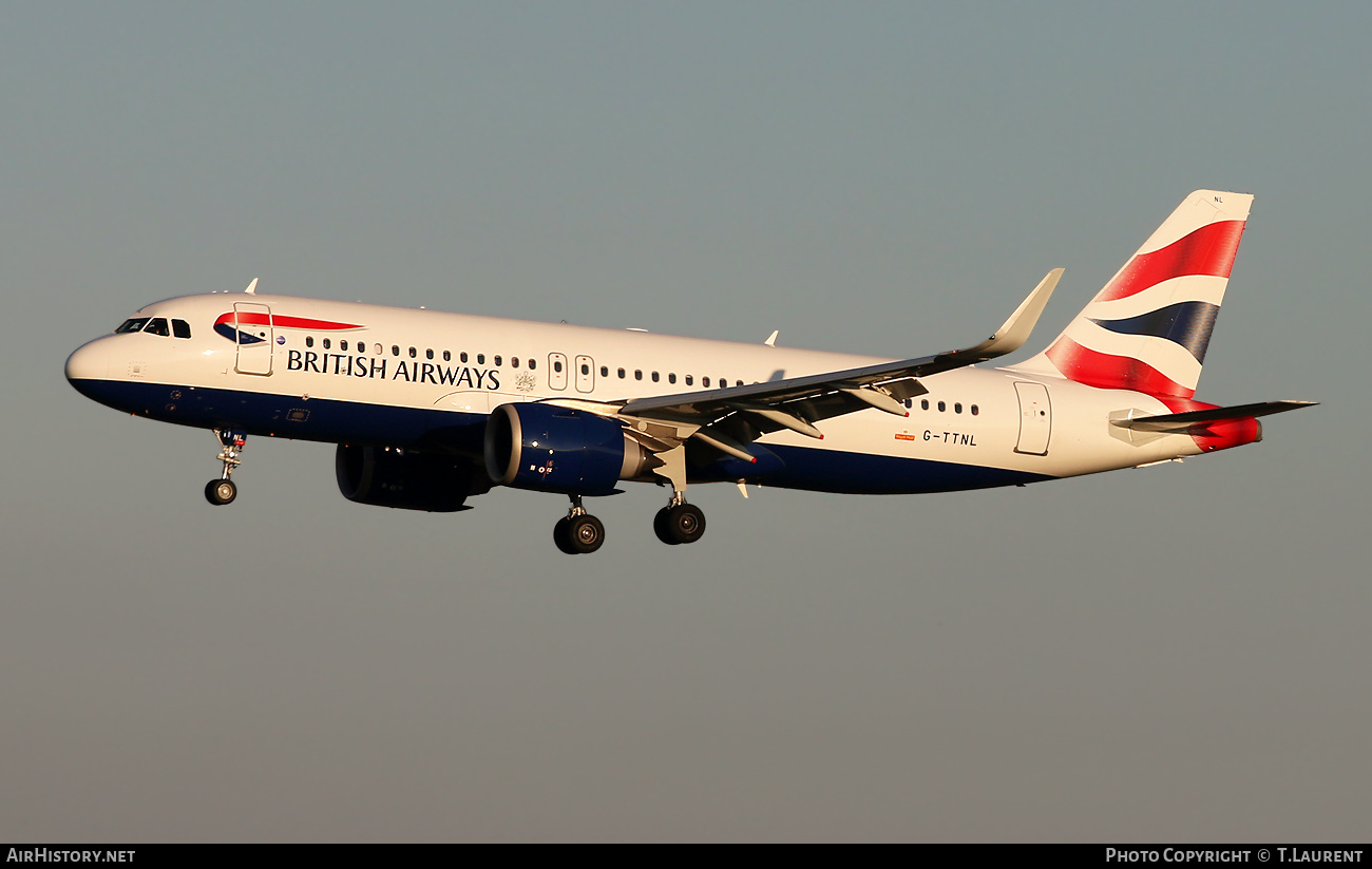 Aircraft Photo of G-TTNL | Airbus A320-251N | British Airways | AirHistory.net #526005