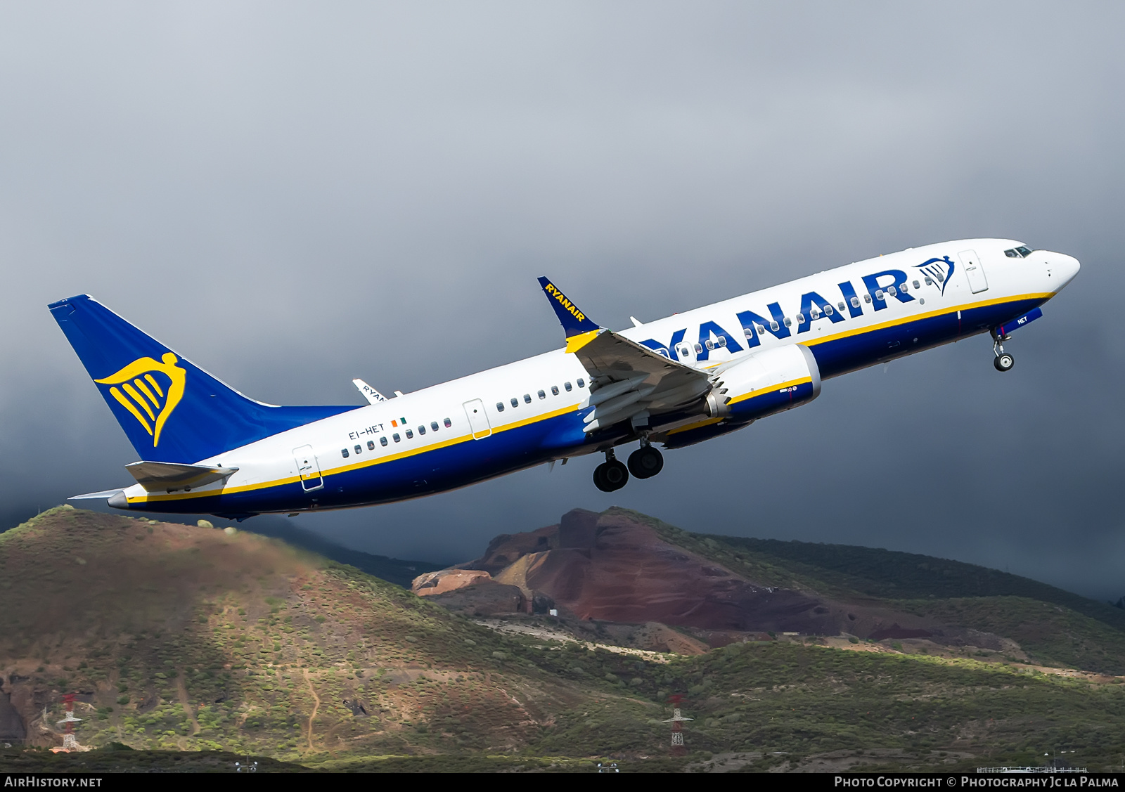 Aircraft Photo of EI-HET | Boeing 737-8200 Max 200 | Ryanair | AirHistory.net #526022
