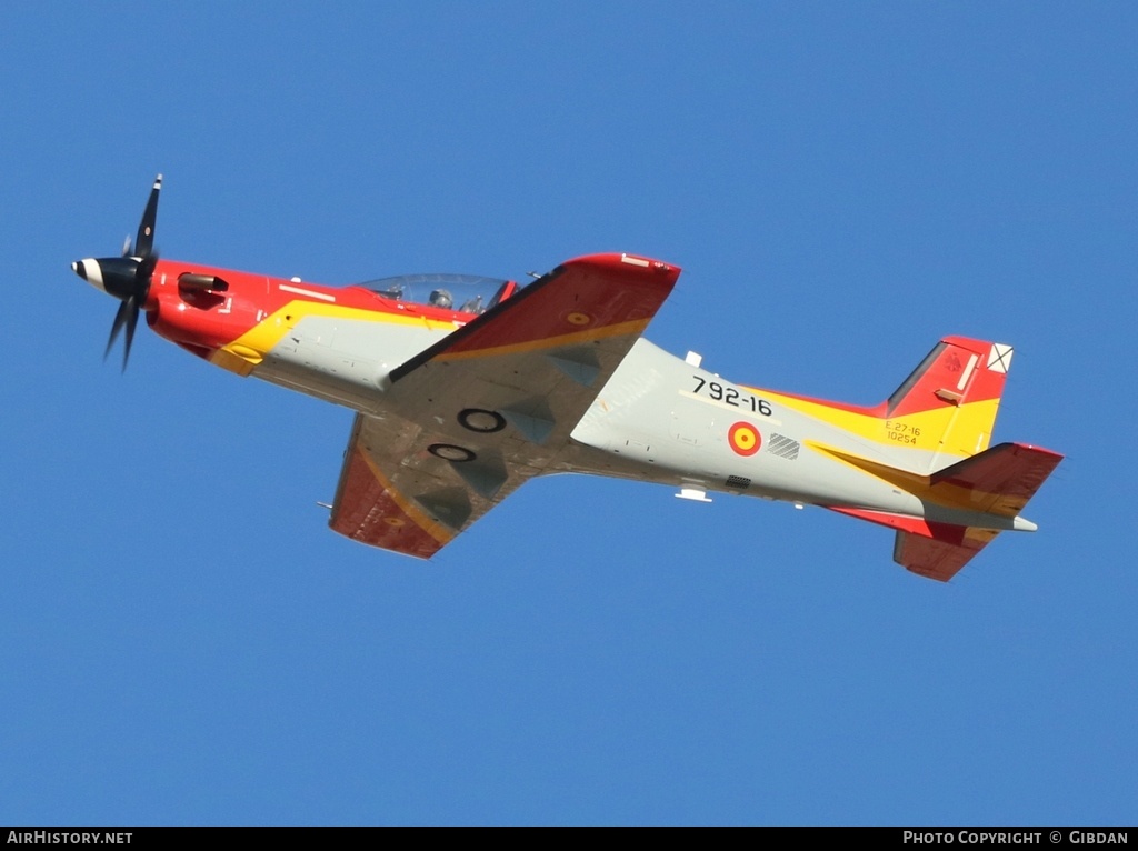 Aircraft Photo of E.27-16 / 10254 | Pilatus PC-21 | Spain - Air Force | AirHistory.net #526041