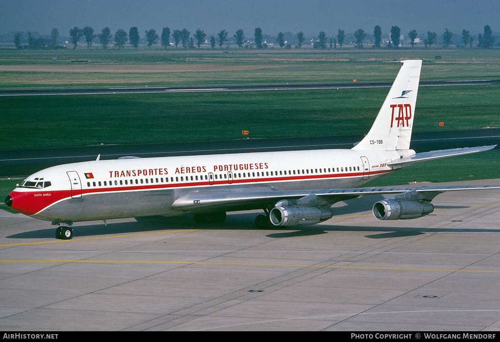 Aircraft Photo of CS-TBB | Boeing 707-382B | TAP - Transportes Aéreos Portugueses | AirHistory.net #526043