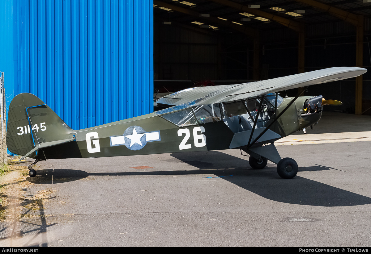 Aircraft Photo of G-BBLH / 31145 | Piper L-4B Cub (J-3C-65D) | USA - Air Force | AirHistory.net #526055