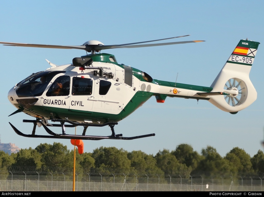 Aircraft Photo of EC-905 | Airbus Helicopters H-135 | Spain - Guardia Civil | AirHistory.net #526100