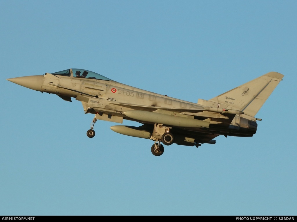 Aircraft Photo of MM7290 | Eurofighter F-2000A Typhoon | Italy - Air Force | AirHistory.net #526105