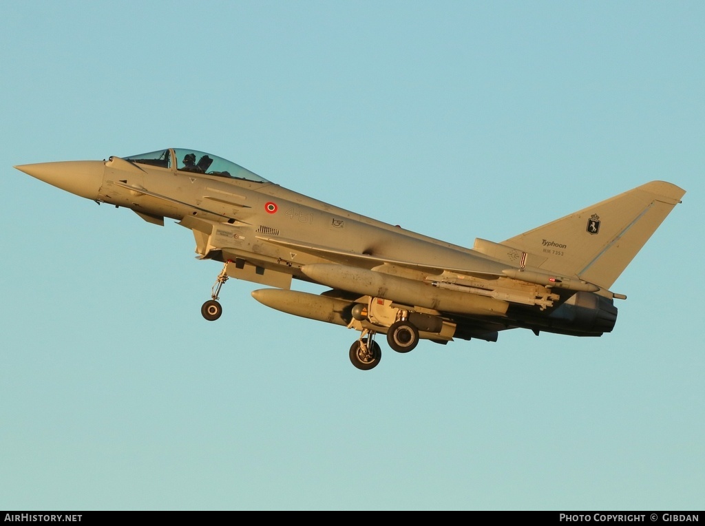 Aircraft Photo of MM7353 | Eurofighter F-2000A Typhoon | Italy - Air Force | AirHistory.net #526137