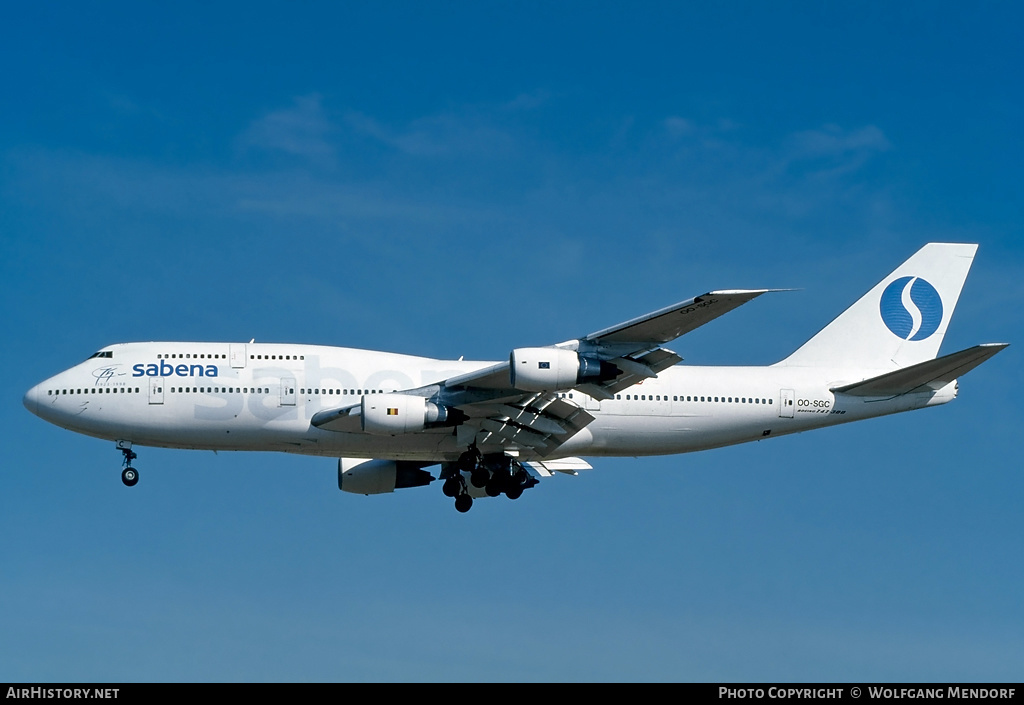 Aircraft Photo of OO-SGC | Boeing 747-329M | Sabena | AirHistory.net #526161