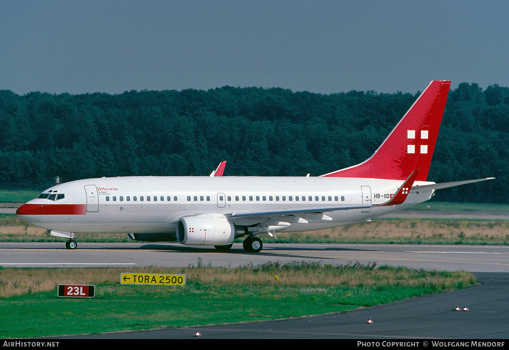 Aircraft Photo of HB-IIQ | Boeing 737-7CN BBJ | PrivatAir | AirHistory.net #526203