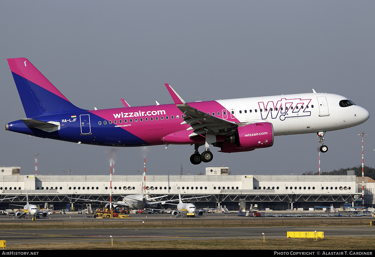 Aircraft Photo of HA-LJF | Airbus A320-251N | Wizz Air | AirHistory.net #526220