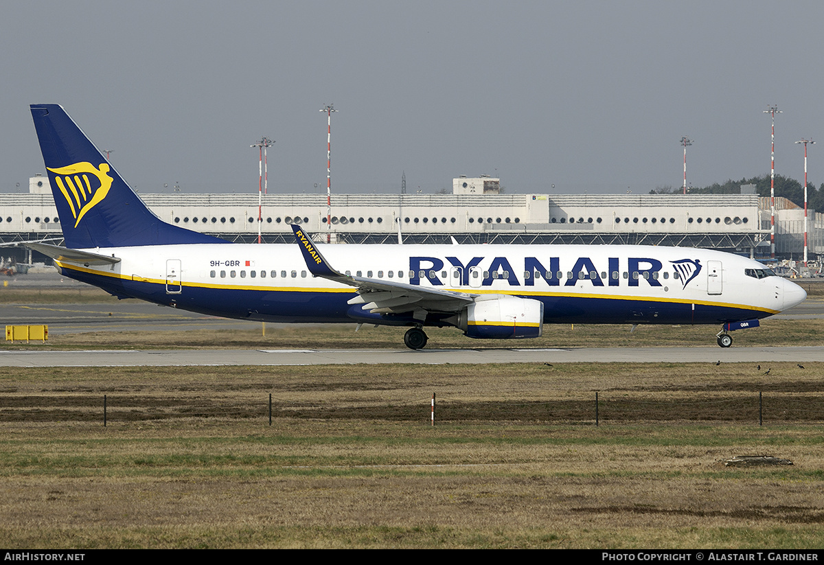 Aircraft Photo of 9H-QBR | Boeing 737-8AS | Ryanair | AirHistory.net #526266