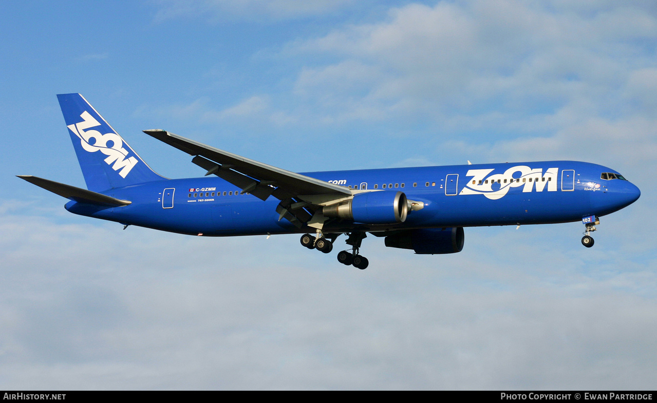 Aircraft Photo of C-GZMM | Boeing 767-328/ER | Zoom Airlines | AirHistory.net #526344